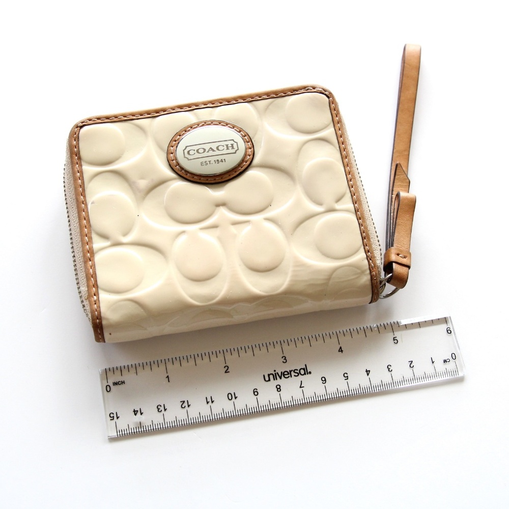 COACH Logo Zip Wristlet / Wallet - Picture 2 of 6